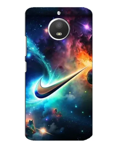 Чохол для Motorola MOTO E4 з картинкою «Космічний Nike Swoosh»