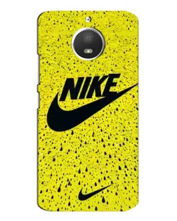 Чохол для Motorola MOTO E4 з картинкою «Жовтий текстурний Nike»