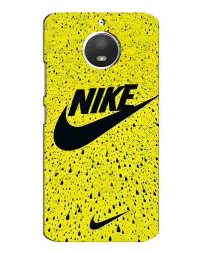 Чохол для Motorola MOTO E4 з картинкою «Жовтий текстурний Nike»
