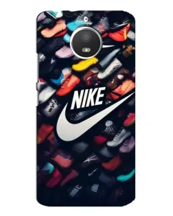Чохол для Motorola MOTO E4 з картинкою «Колекція кросівок Nike»