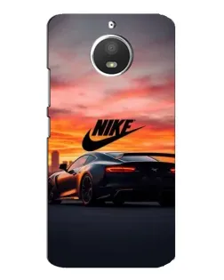 Чохол для Motorola MOTO E4 з картинкою «Nike та суперкар»