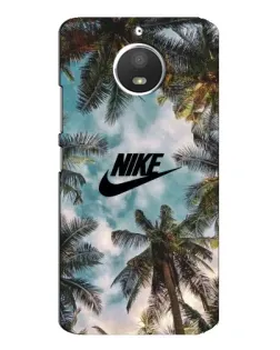 Чехол для Motorola MOTO E4 с картинкой «Тропический принт Nike»