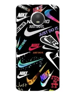 Чехол для Motorola MOTO E4 с картинкой «Nike — роскошь»