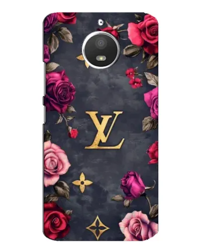 Чехол для Motorola MOTO E4 с картинкой «Цветочный Louis Vuitton»