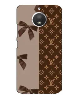 Чехол для Motorola MOTO E4 с картинкой «Louis Vuitton — банты»