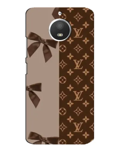 Чехол для Motorola MOTO E4 с картинкой «Louis Vuitton — банты»