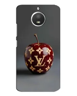 Чехол для Motorola MOTO E4 с картинкой «Красное яблоко LV»