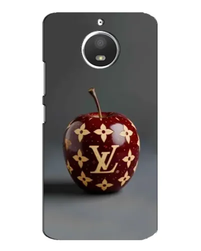 Чехол для Motorola MOTO E4 с картинкой «Красное яблоко LV»