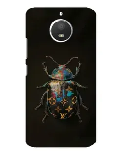 Чехол для Motorola MOTO E4 с картинкой «LV — мраморный принт»