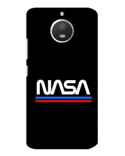 Чохол для Motorola MOTO E4 з картинкою «NASA — класика Red Blue»