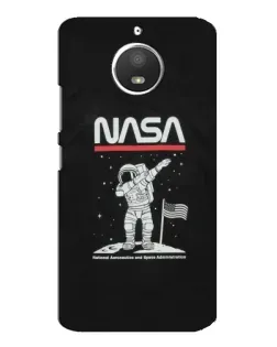 Чохол для Motorola MOTO E4 з картинкою «NASA — крокуємо по Місяцю»