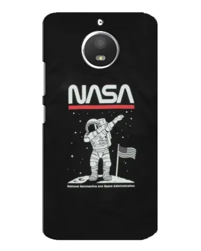 Чохол для Motorola MOTO E4 з картинкою «NASA — крокуємо по Місяцю»