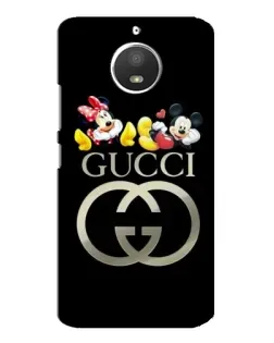 Чехол для Motorola MOTO E4 с картинкой «Gucci — герои Disney»
