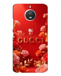 Чехол для Motorola MOTO E4 с картинкой «Gucci — золотой сад»