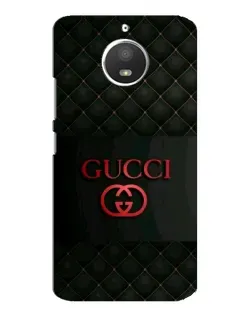 Чехол для Motorola MOTO E4 с картинкой «Gucci — стеганый черный»