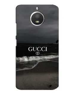 Чехол для Motorola MOTO E4 с картинкой «Gucci — морской прибой»