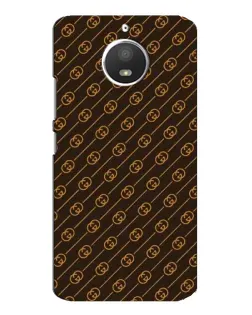 Чехол для Motorola MOTO E4 с картинкой «Gucci — золотые диагонали»