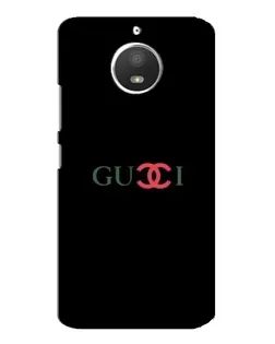 Чехол для Motorola MOTO E4 с картинкой «Gucci — красный градиент»