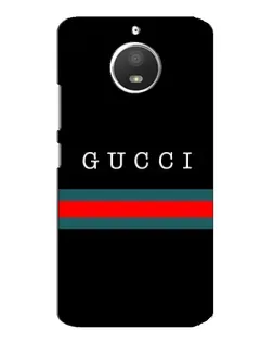 Чехол для Motorola MOTO E4 с картинкой «Gucci — красный пояс»