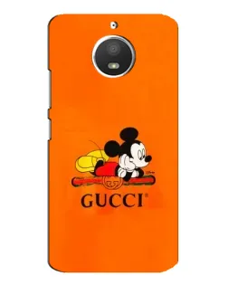 Чохол для Motorola MOTO E4 з картинкою «Міккі Маус Gucci — помаранч»