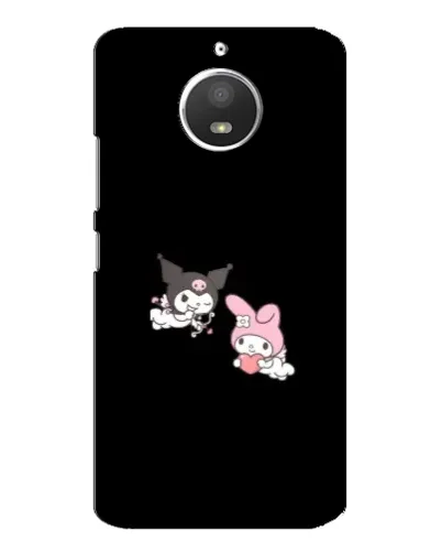Чехол для Motorola MOTO E4 с картинкой «My Melody и Kuromi»