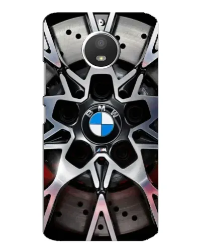 Чехол для Motorola MOTO E4 с картинкой «BMW — деталь диска»