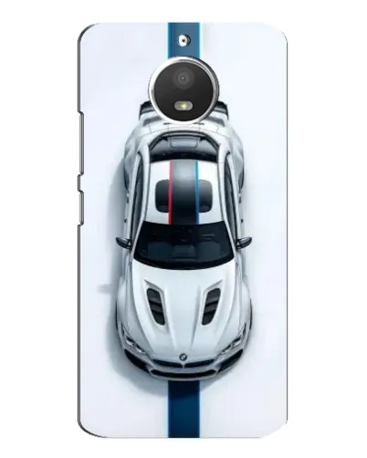 Чехол для Motorola MOTO E4 с картинкой «Вид сверху — BMW M»