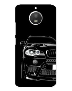 Чехол для Motorola MOTO E4 с картинкой «Темный силуэт BMW»