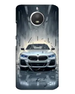 Чехол для Motorola MOTO E4 с картинкой «BMW в свете фар»