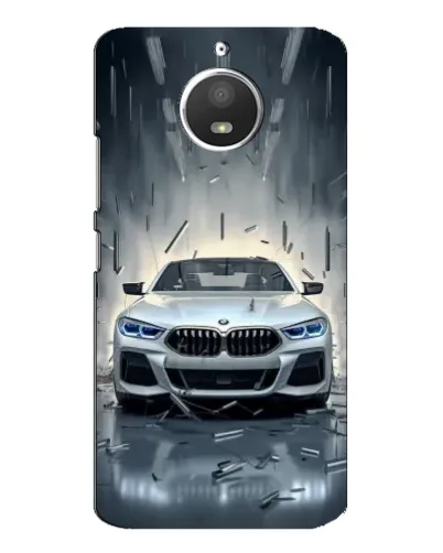 Чехол для Motorola MOTO E4 с картинкой «BMW в свете фар»