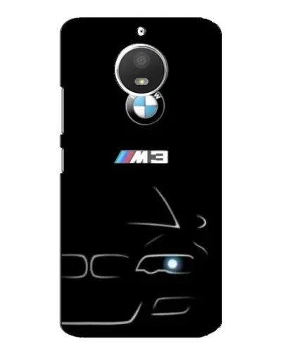 Чехол для Motorola MOTO E4 с картинкой «Минималистичный принт BMW M3»