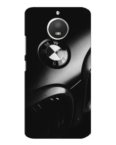 Чехол для Motorola MOTO E4 с картинкой «Эмблема BMW — макро»