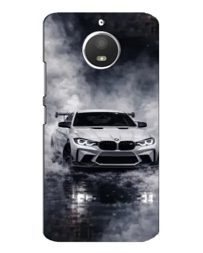 Чехол для Motorola MOTO E4 с картинкой «BMW сквозь туман»