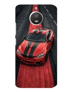 Чехол для Motorola MOTO E4 с картинкой «BMW на красной дорожке»