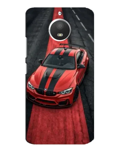 Чехол для Motorola MOTO E4 с картинкой «BMW на красной дорожке»