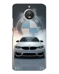 Чохол для Motorola MOTO E4 з картинкою «BMW в білому диму»
