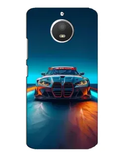 Чохол для Motorola MOTO E4 з картинкою «BMW — вогні неону»