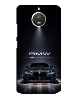 Чохол для Motorola MOTO E4 з картинкою «BMW крізь нічне місто»