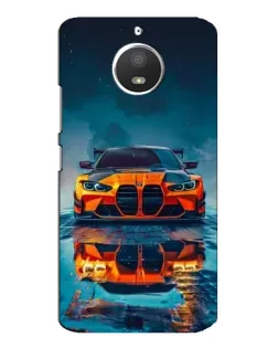 Чохол для Motorola MOTO E4 з картинкою «BMW — золота емблема»