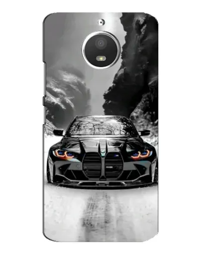 Чохол для Motorola MOTO E4 з картинкою «BMW — акварельний дрифт» Чохол для Motorola MOTO E4 з картинкою «BMW — акварельний дрифт»