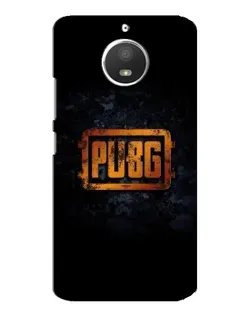 Чохол для Motorola MOTO E4 з картинкою «PUBG — золотий логотип»