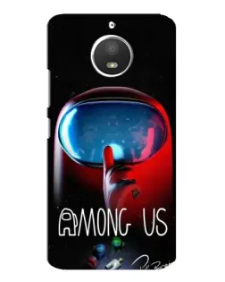 Чохол для Motorola MOTO E4 з картинкою «Червоний імпостер — макро»