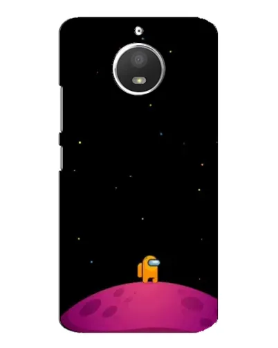 Чехол для Motorola MOTO E4 с картинкой «Одинокий герой на планете»