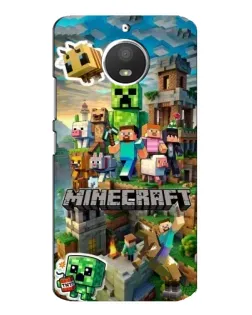 Чохол для Motorola MOTO E4 з картинкою «Замок Minecraft»