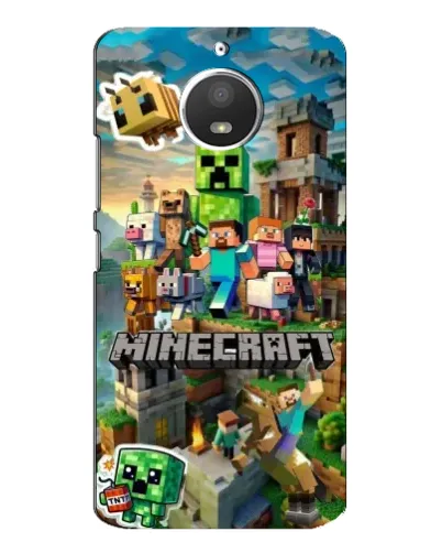 Чохол для Motorola MOTO E4 з картинкою «Замок Minecraft»
