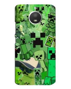 Чохол для Motorola MOTO E4 з картинкою «Кріпери Minecraft»