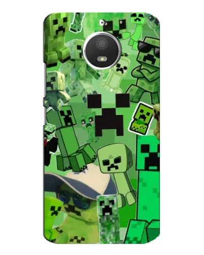 Чохол для Motorola MOTO E4 з картинкою «Кріпери Minecraft»
