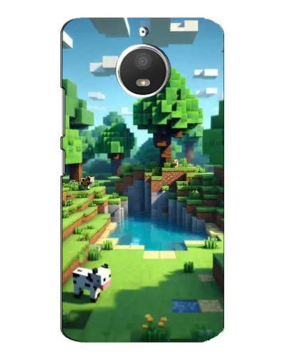 Чохол для Motorola MOTO E4 з картинкою «Minecraft літній день»