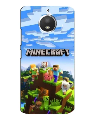 Чохол для Motorola MOTO E4 з картинкою «Minecraft класичний світ»