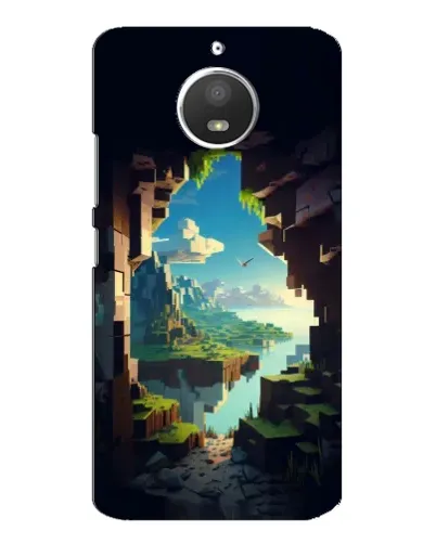 Чохол для Motorola MOTO E4 з картинкою «Вид з печери»